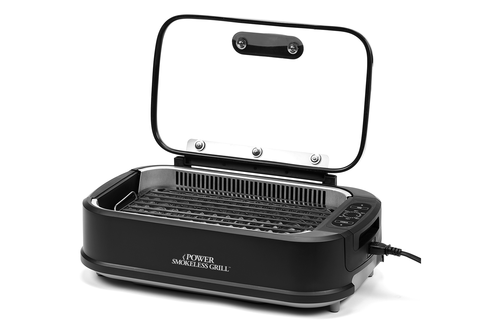 Power Smokeless Grill with Hinged Lid Product Image
